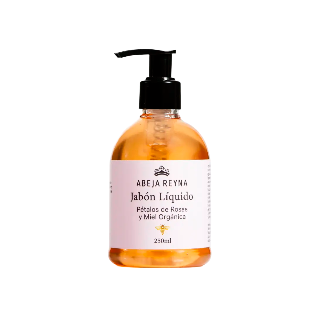 Jabón Líquido de Rosas y Miel Orgánica 250 ml - Abeja Reyna